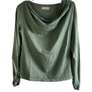 Synergy Organic Clothing Women’s Large Green 3/4 Sleeve Scoop Neck Shirt